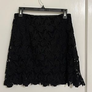Black Lace Skirt - Express